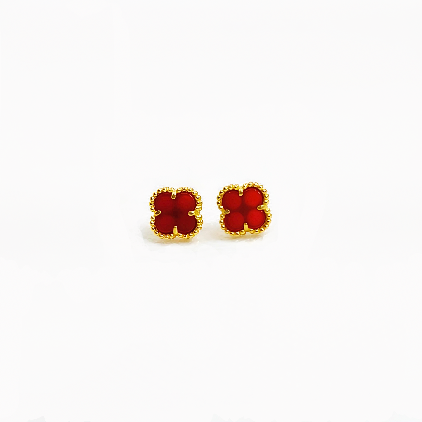 Celestial Clover | Gemstone Ear Studs