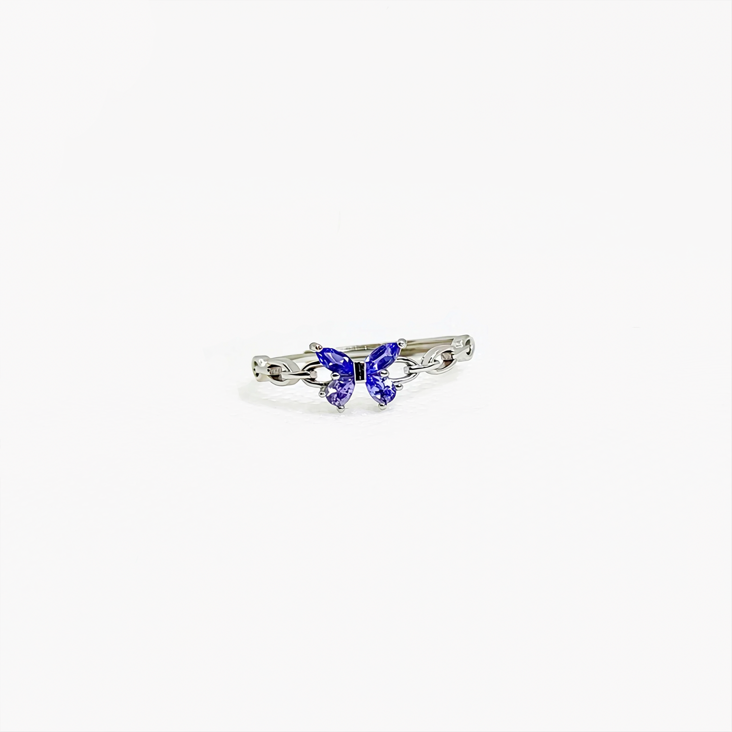 Wingveil Twilight | Tanzanite Butterfly Ring