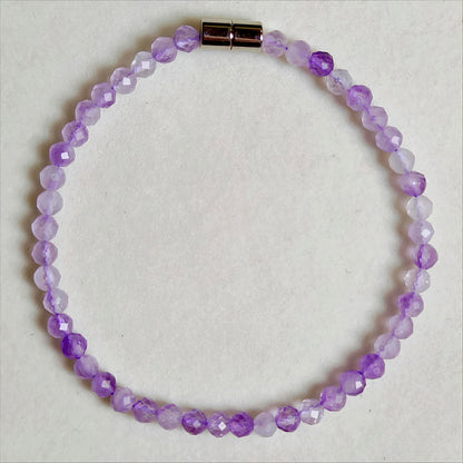 Amethyst | Faceted Gemstone Bracelet