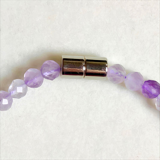 Amethyst | Faceted Gemstone Bracelet