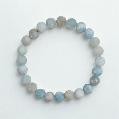 Sea Mist | Faceted Aquamarine Bracelet