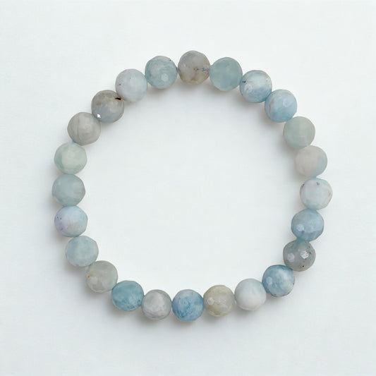 Sea Mist | Faceted Aquamarine Bracelet