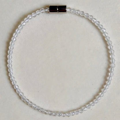 Clear Quartz | Faceted Gemstone Bracelet