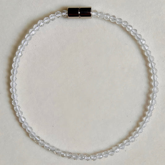 Clear Quartz | Faceted Gemstone Bracelet
