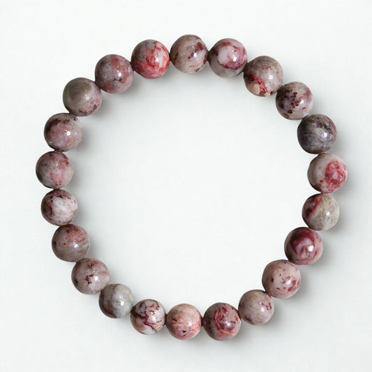 Ashen Ember | Raw Cinnabar Bracelet