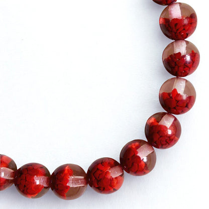 Scarlet Harmony | Polished Cinnabar Bracelet
