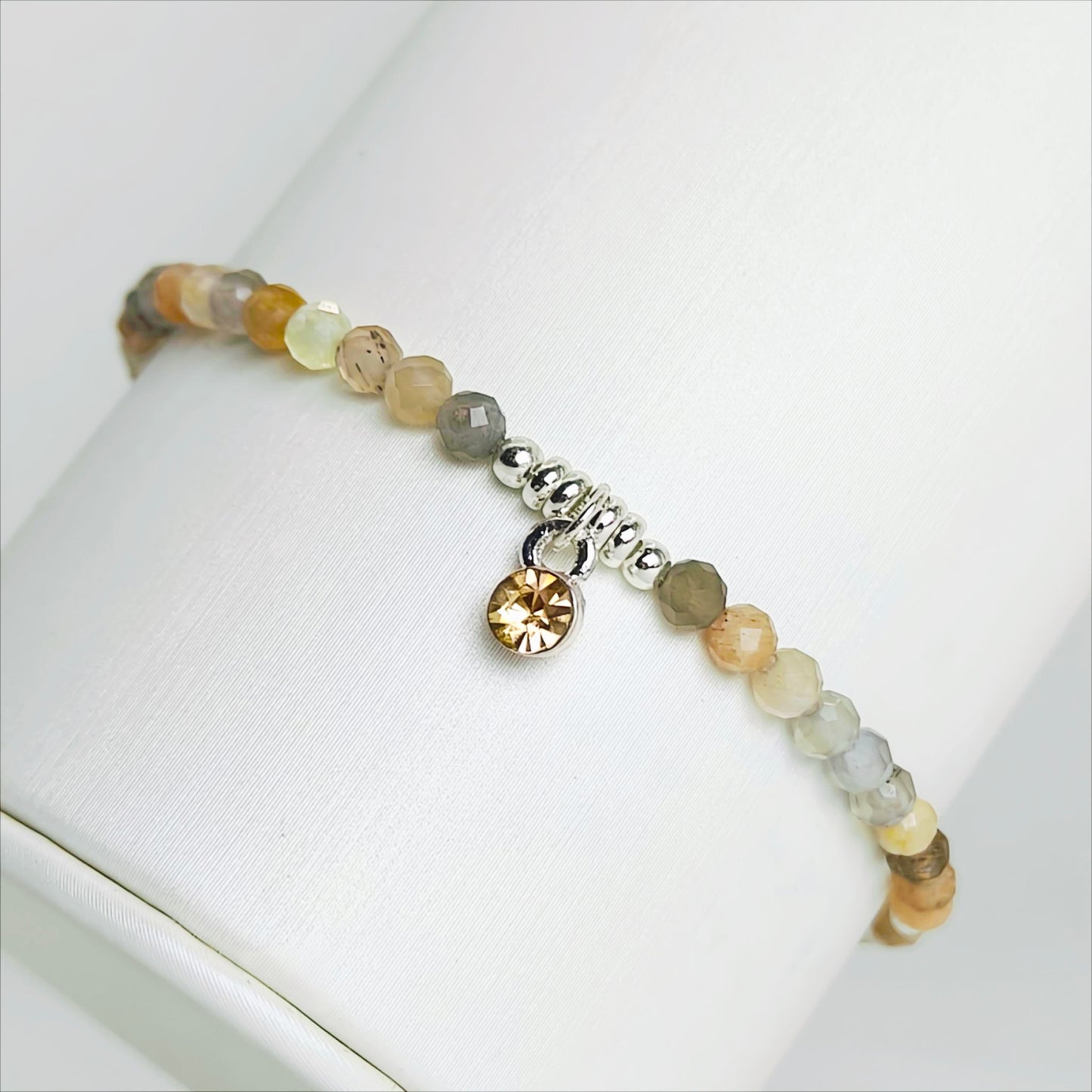 Moonlit Haze | Mixed Moonstone Bracelet