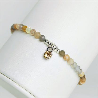 Moonlit Haze | Mixed Moonstone Bracelet