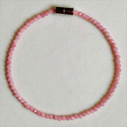 Pink Opal | Faceted Gemstone Bracelet