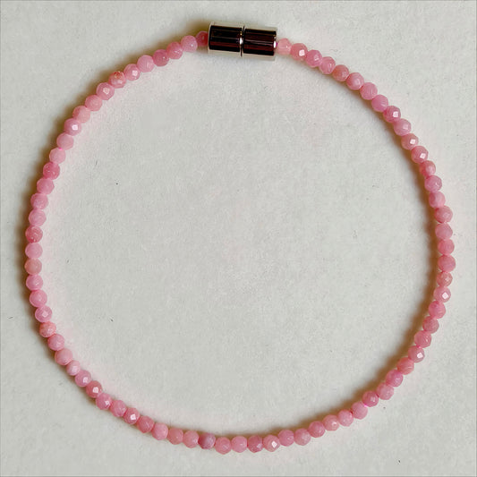 Pink Opal | Faceted Gemstone Bracelet