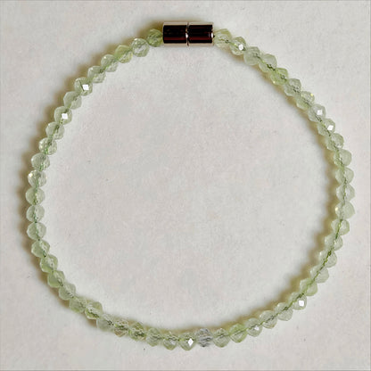 Prehnite | Faceted Gemstone Bracelet