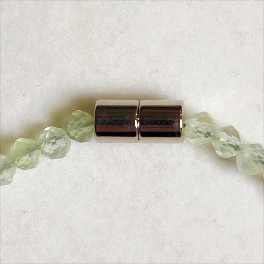 Prehnite | Faceted Gemstone Bracelet