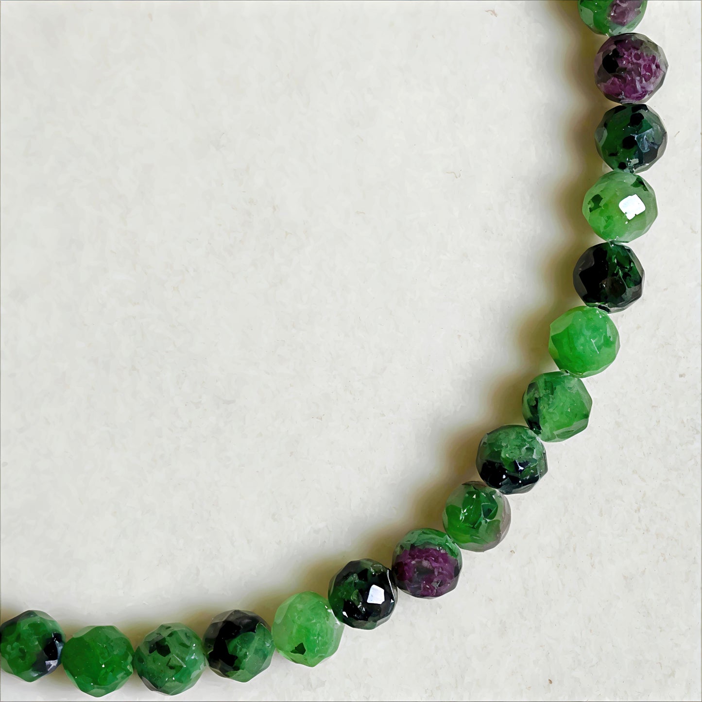 Ruby Zoisite | Faceted Gemstone Bracelet