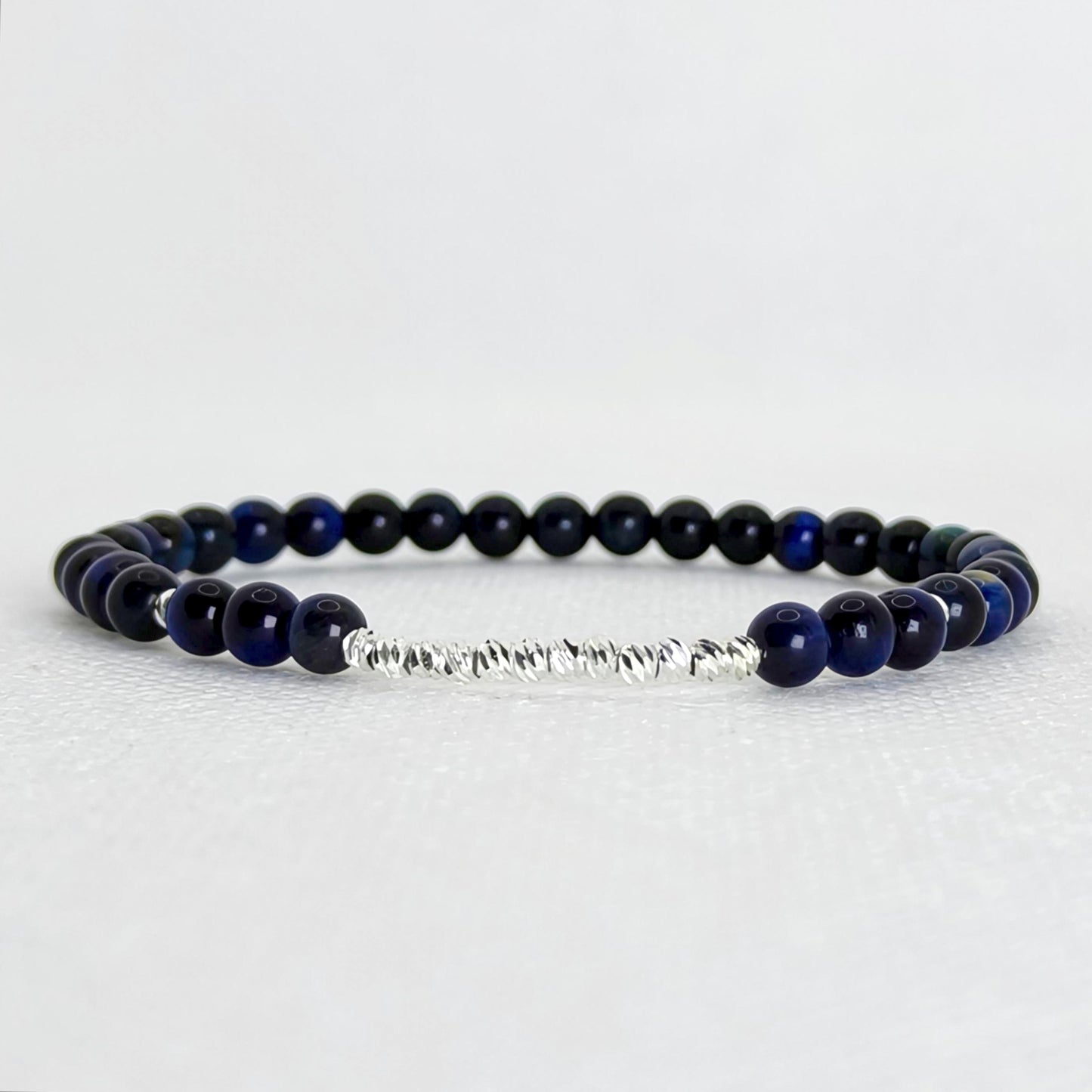 Midnight Gaze | Blue Tiger Eye Bracelet