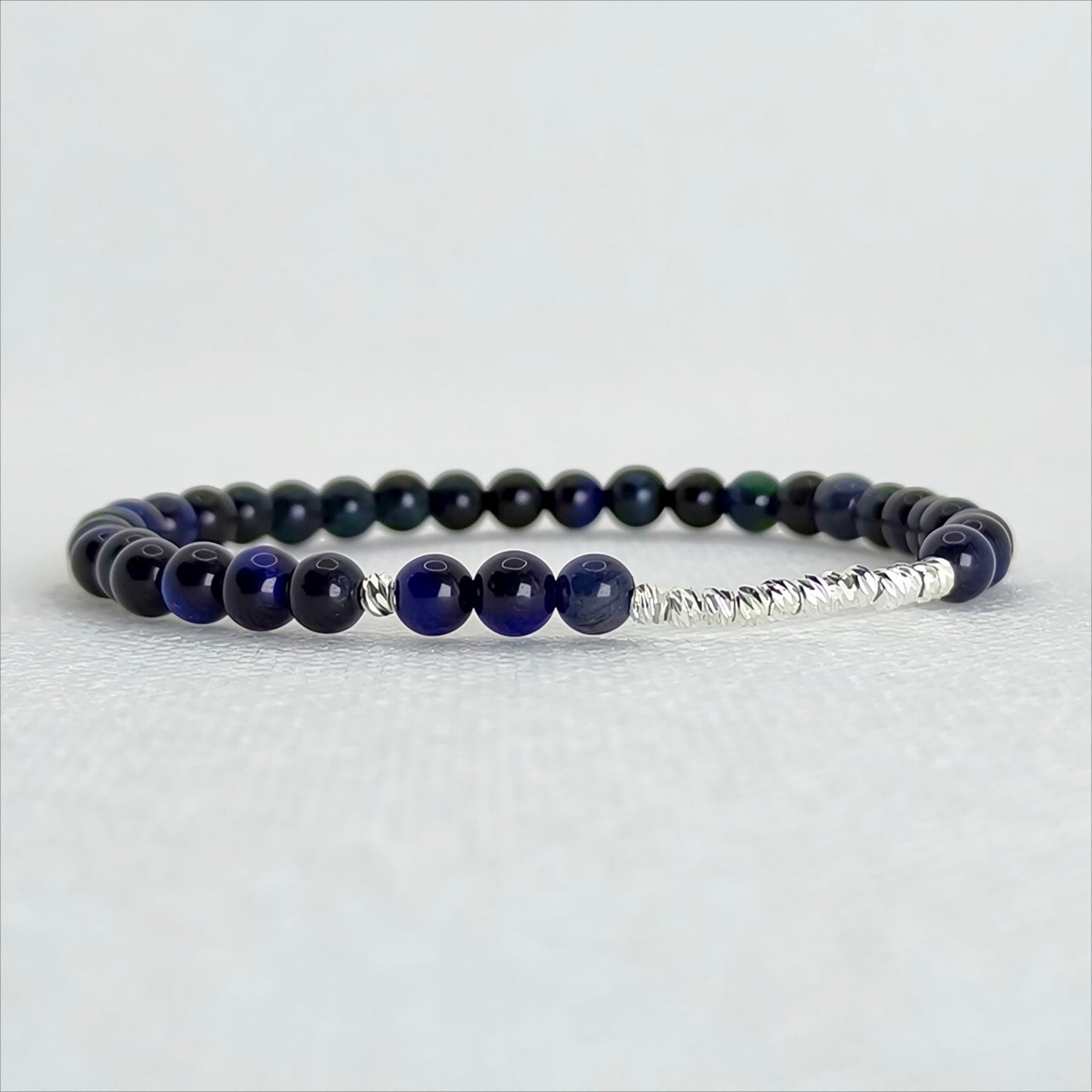 Midnight Gaze | Blue Tiger Eye Bracelet