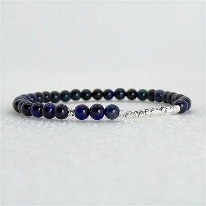 Midnight Gaze | Blue Tiger Eye Bracelet