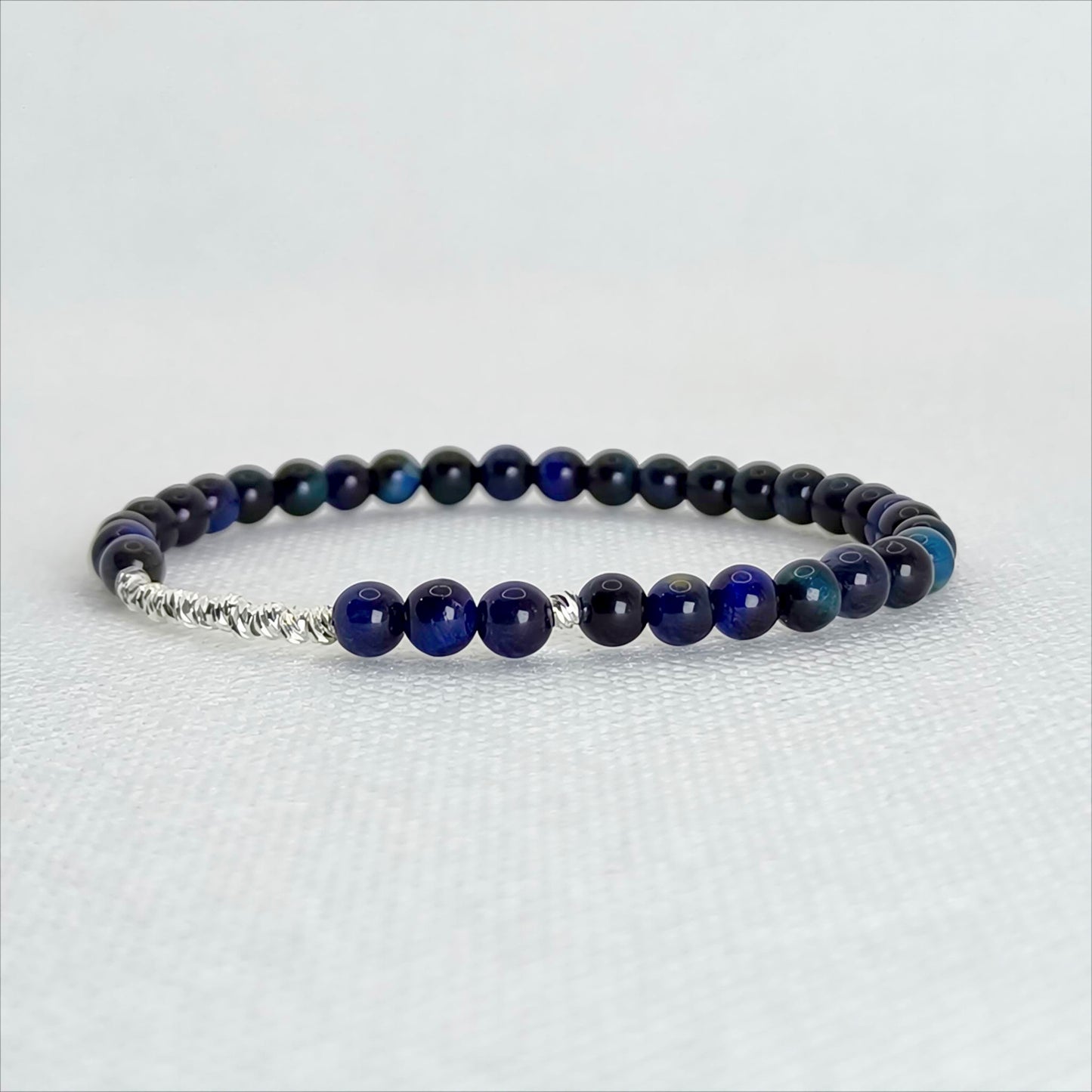 Midnight Gaze | Blue Tiger Eye Bracelet