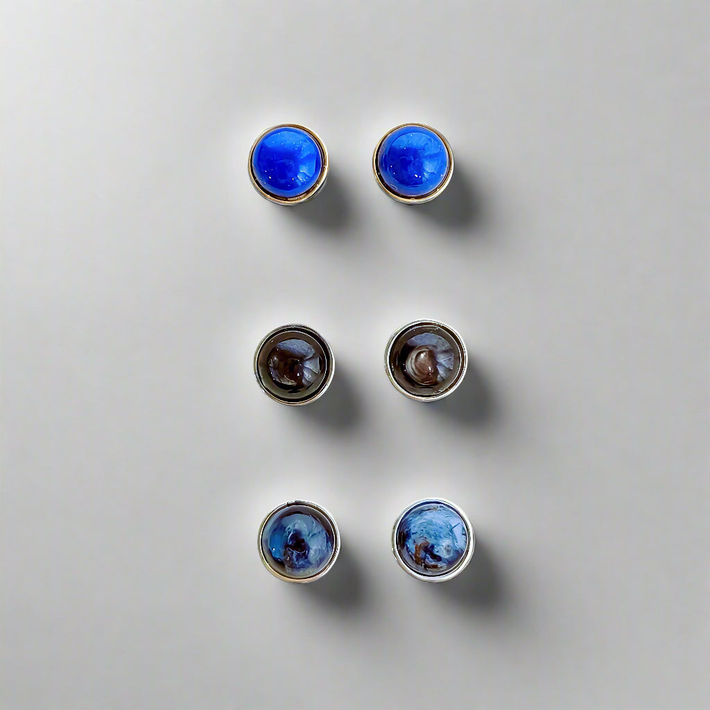GemGlow | Classic Round Gemstone Stud Earrings