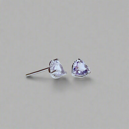 Lovelight | Heart-cut Gemstone Stud Earrings