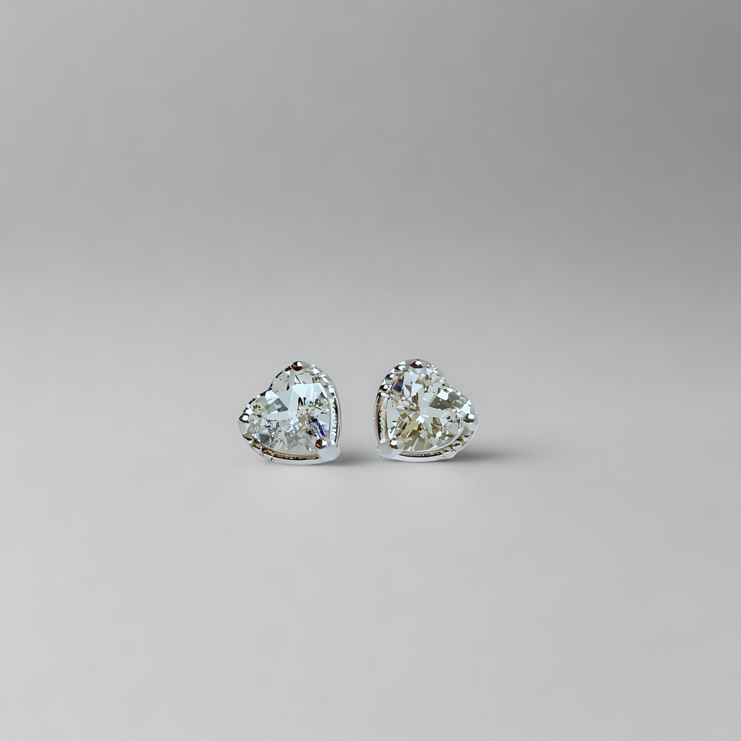 Lovelight | Heart-cut Gemstone Stud Earrings