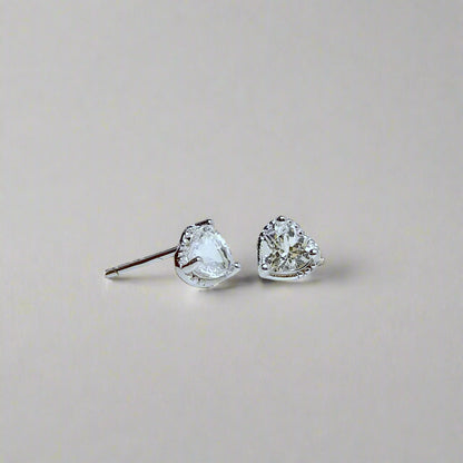 Lovelight | Heart-cut Gemstone Stud Earrings
