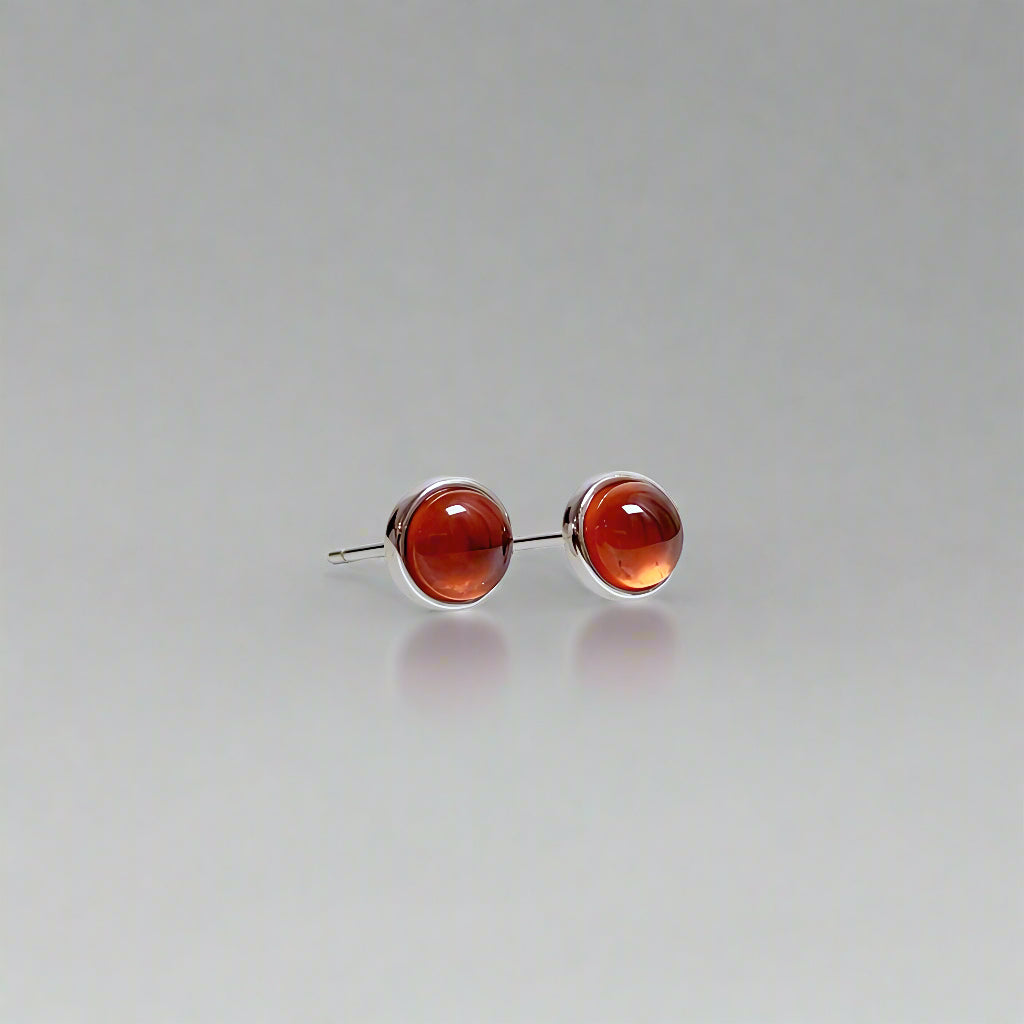 GemGlow | Classic Round Gemstone Stud Earrings