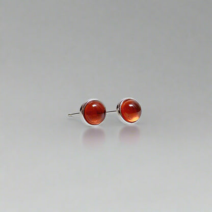 GemGlow | Classic Round Gemstone Stud Earrings