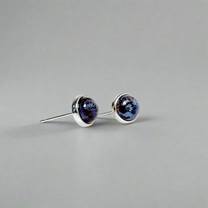 GemGlow | Classic Round Gemstone Stud Earrings