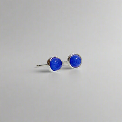 GemGlow | Classic Round Gemstone Stud Earrings