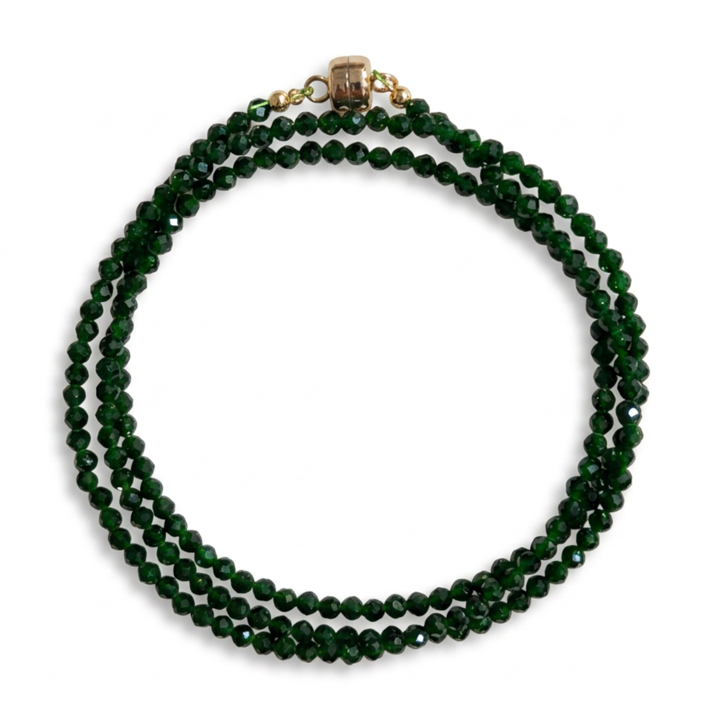 Green Sandstone | Faceted Wrap Bracelet or Necklace