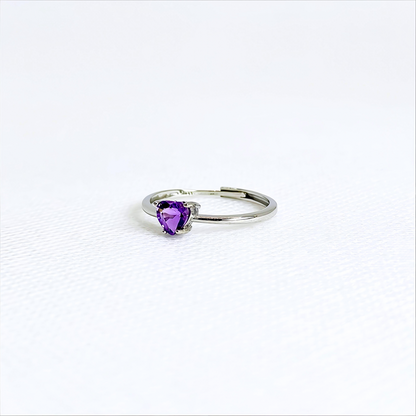 Violetspell | Amethyst Heart Ring