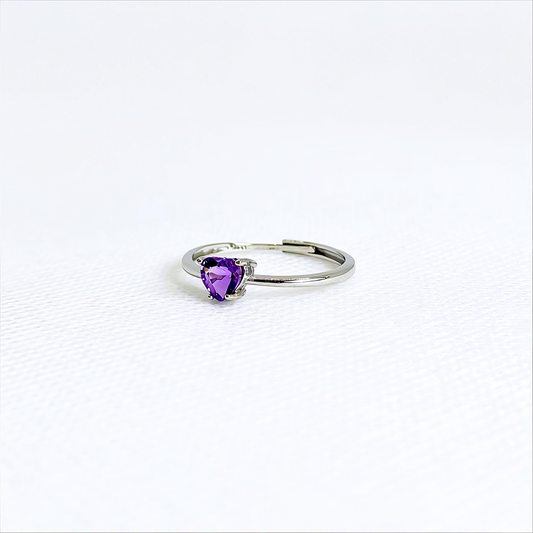 Violetspell | Amethyst Heart Ring