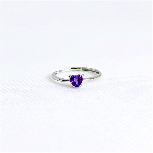 Violetspell | Amethyst Heart Ring