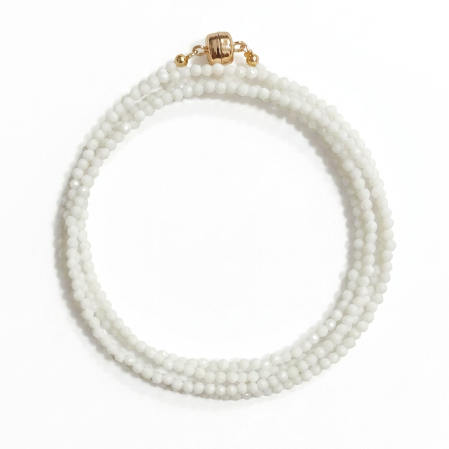 Luminous Stone | Faceted Wrap Bracelet or Necklace