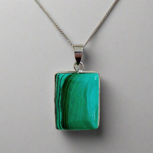 Forest Current | Malachite Pendant