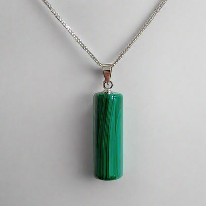 Verdant Column | Malachite Pendant