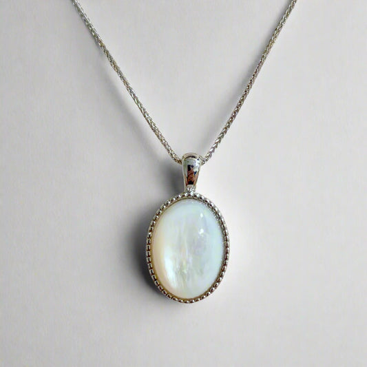 Lustre Bloom | White Shell Pendant