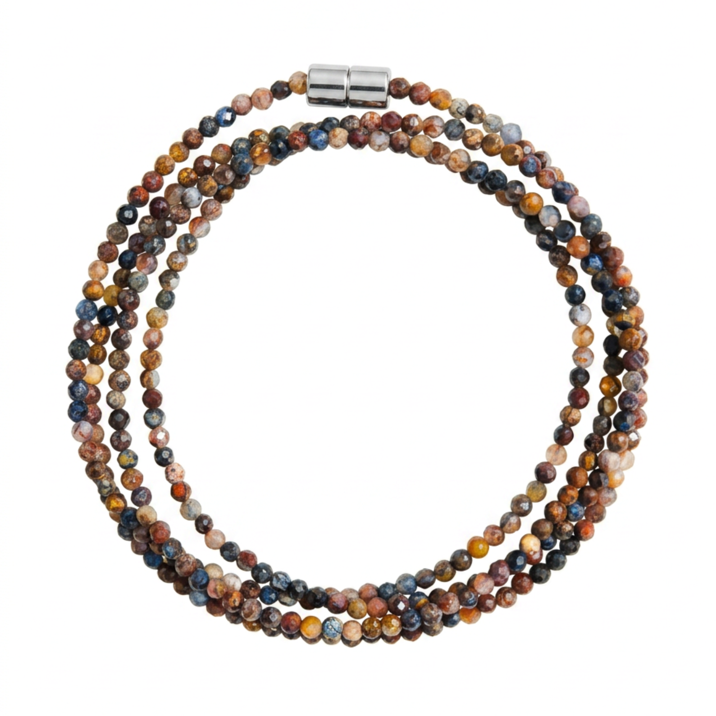 Pietersite | Faceted Gemstone Wrap Bracelet or Necklace