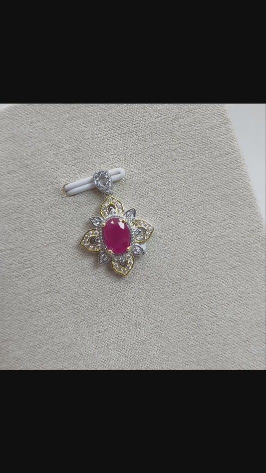 Scarlet Fleur | Ruby Pendant