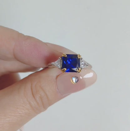 Nocturne Crown | Lab-Grown Sapphire Ring