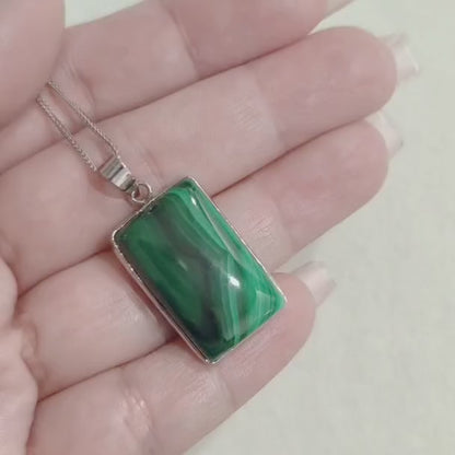 Verdant Echo | Malachite Pendant