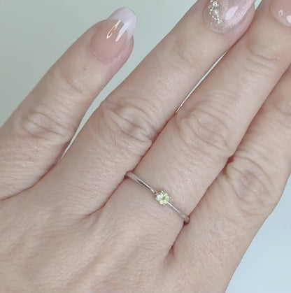 Moonroot | Peridot Solitaire Ring