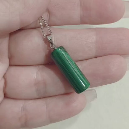 Verdant Column | Malachite Pendant