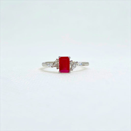 Crimson Heirloom | Ruby Solitaire Ring