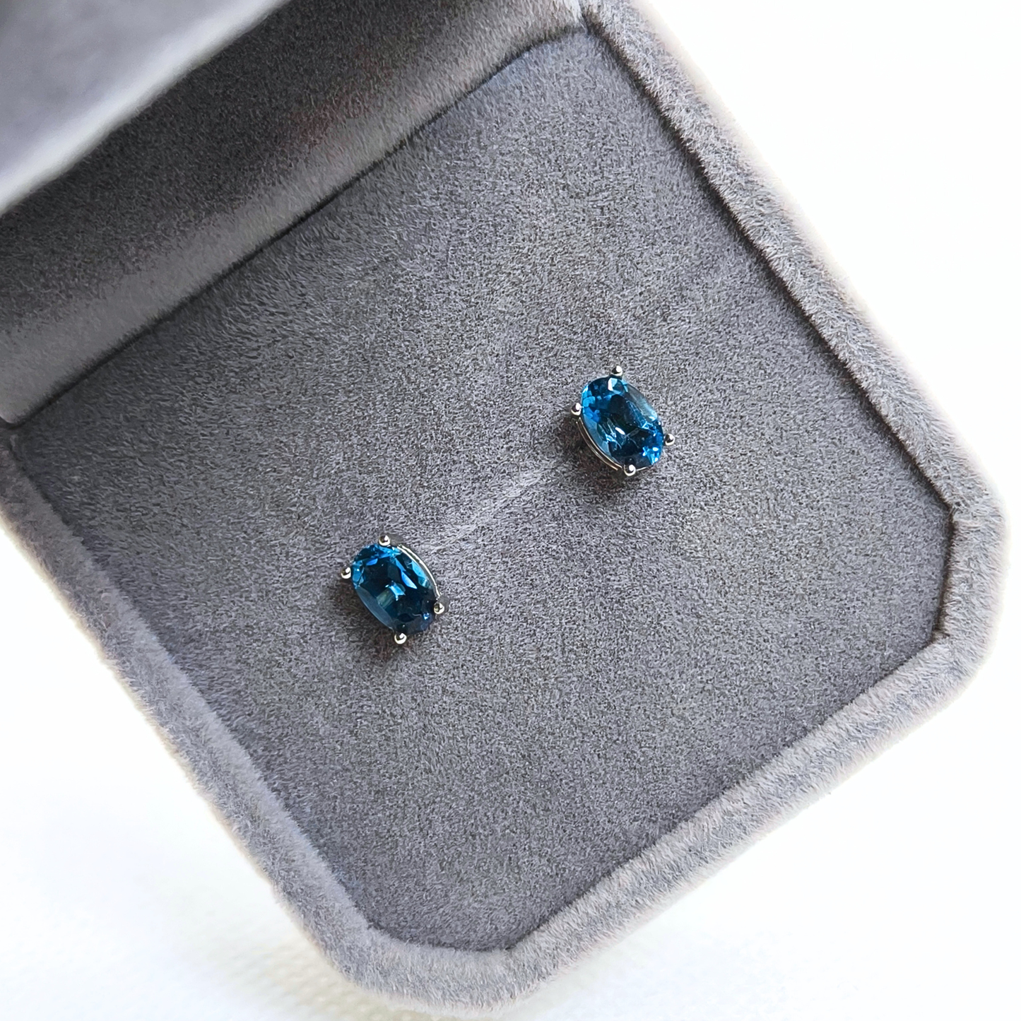 Midnight Tide | London Blue Topaz Studs