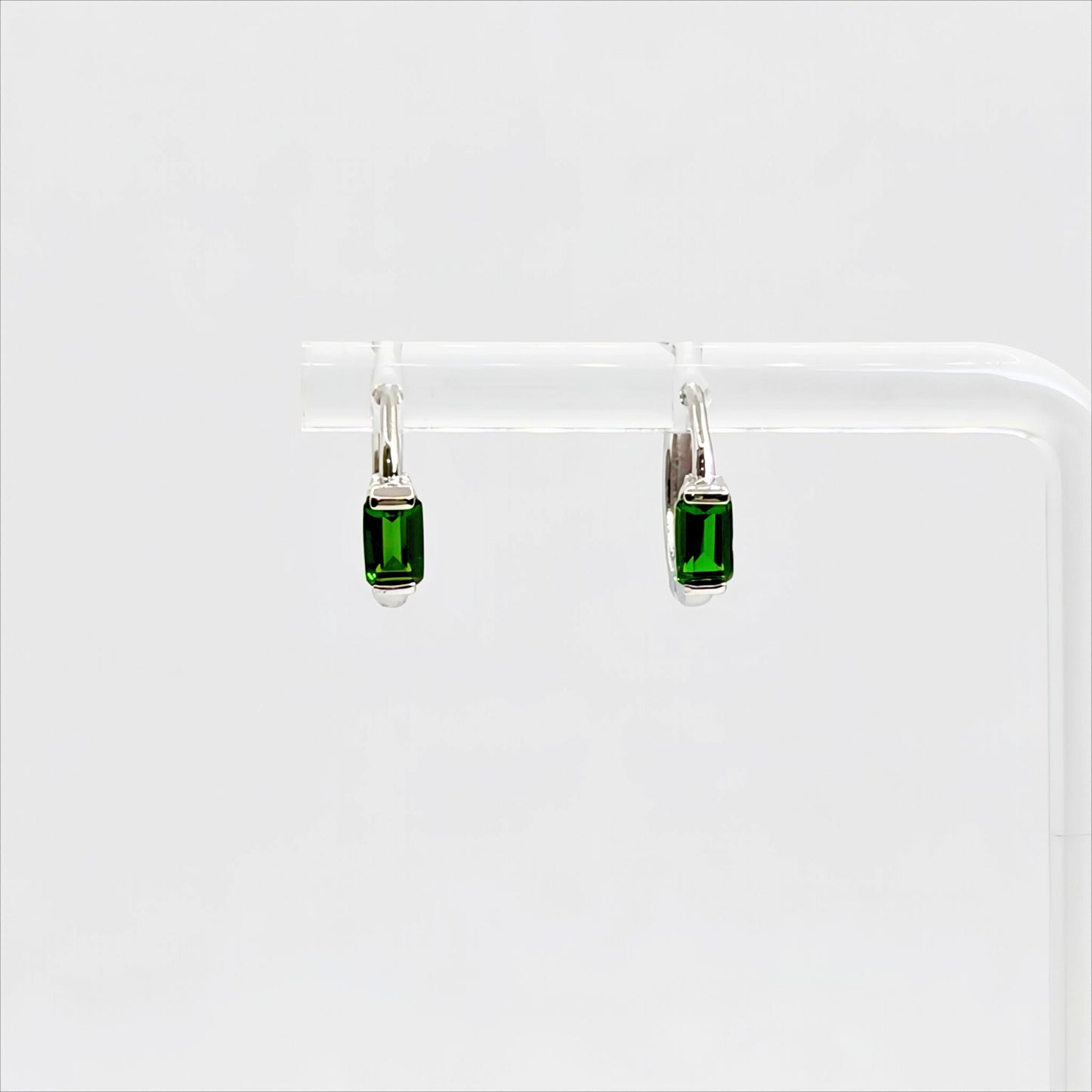 Prism Arc | Diopside Hoop Earrings