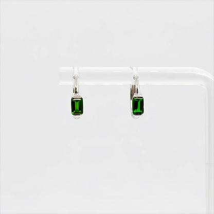 Prism Arc | Diopside Hoop Earrings