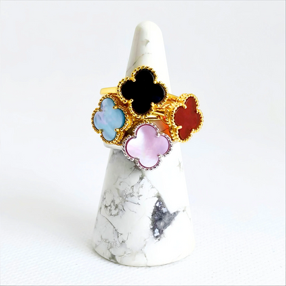 Celestial Clover | Gemstone Ring