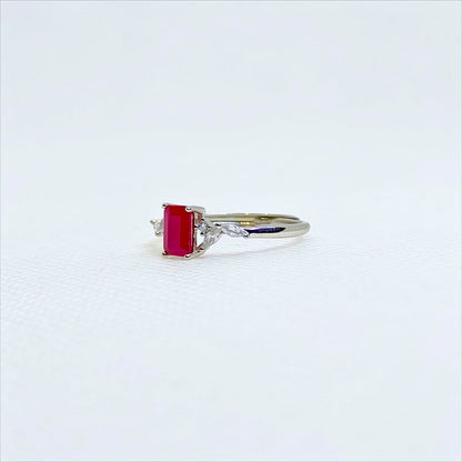 Crimson Heirloom | Ruby Solitaire Ring