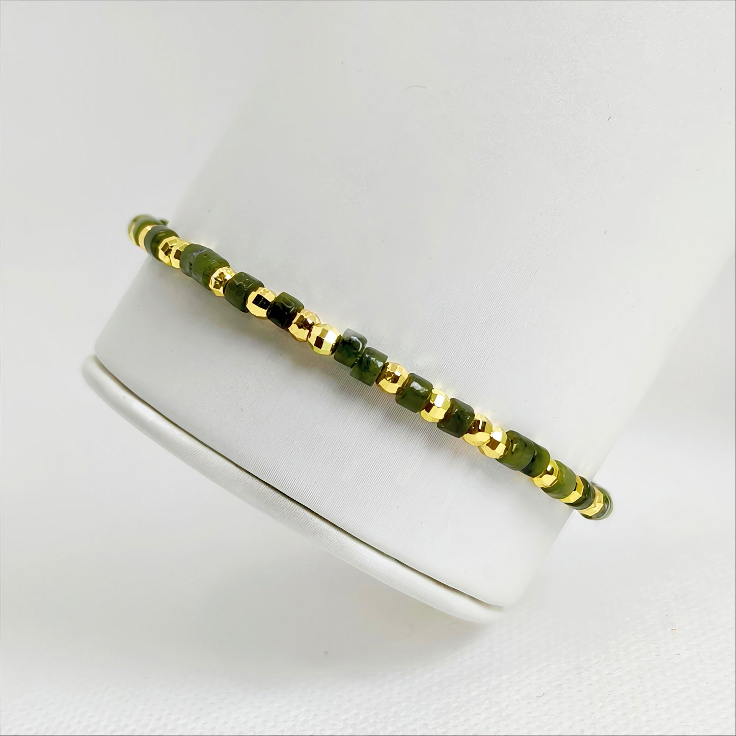 Mistleaf | Green Jade Bracelet